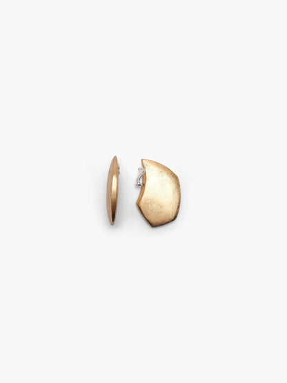 Floreva earrings: goldfoil, acacia