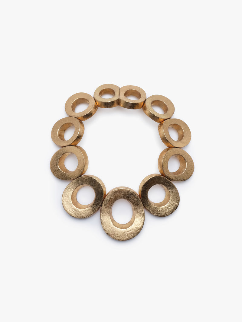 Eira necklace: acacia, goldfoil