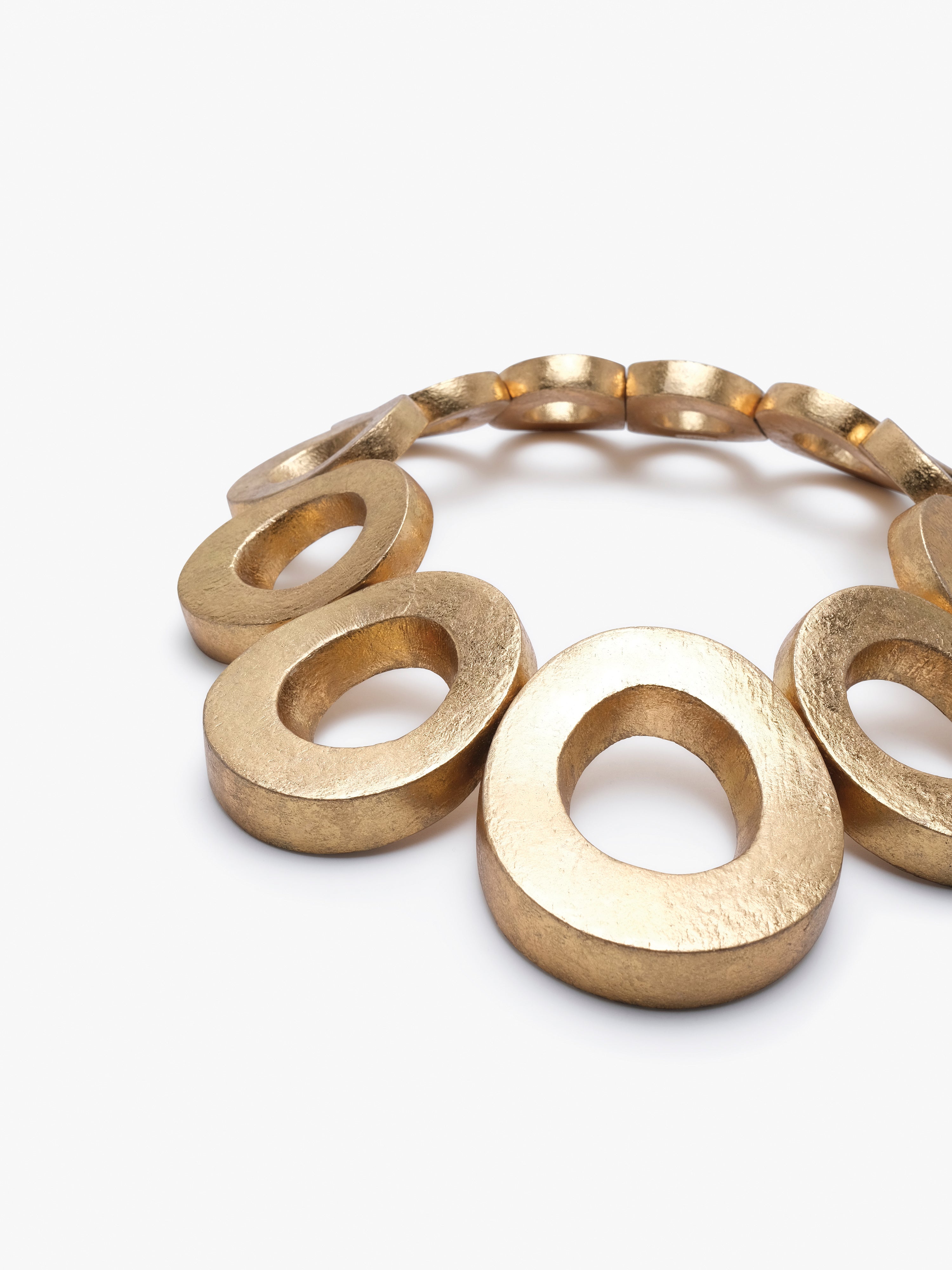 Eira necklace: acacia, goldfoil