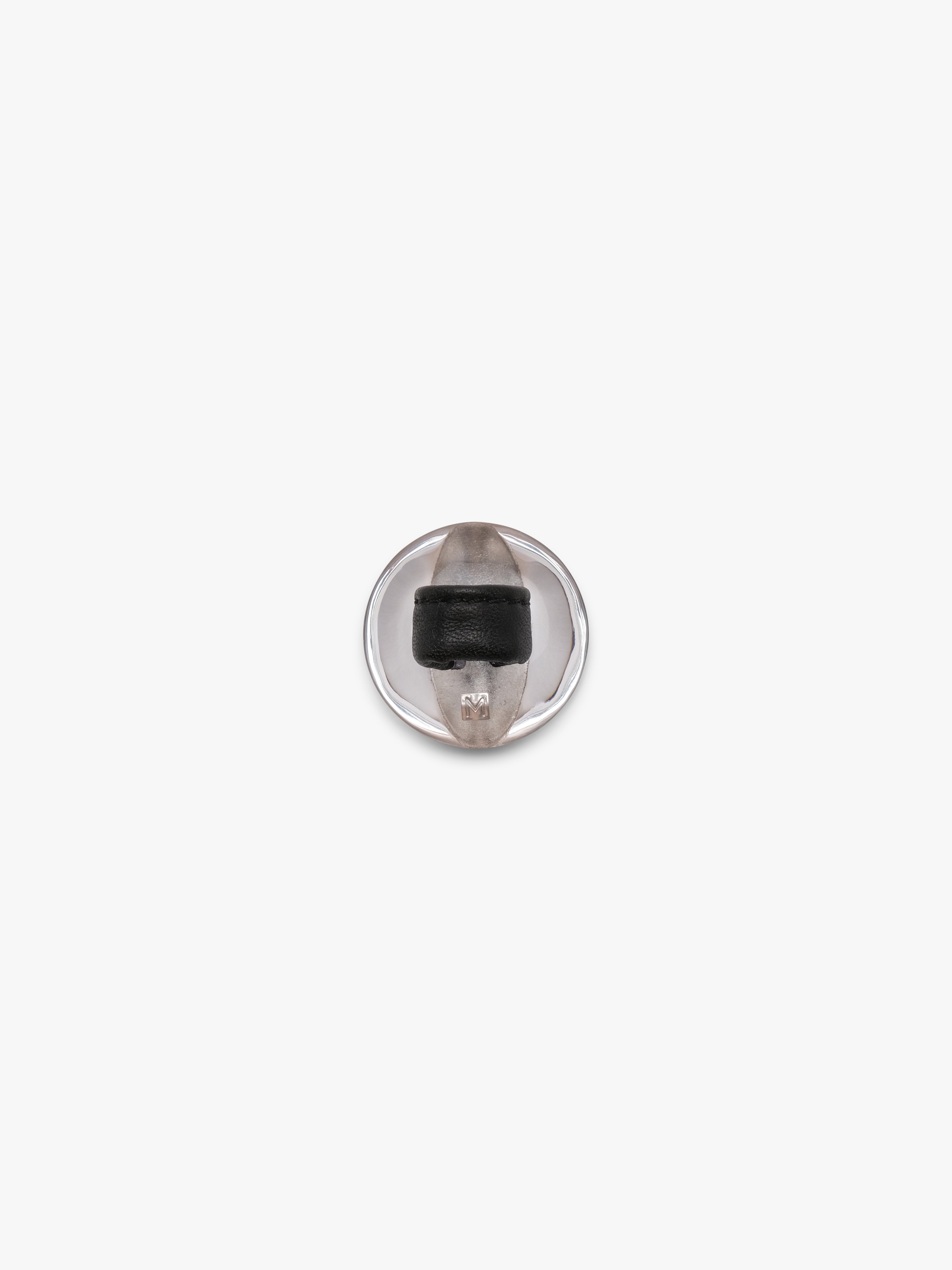 Ibex ring: greencast acrylic, goldfoil