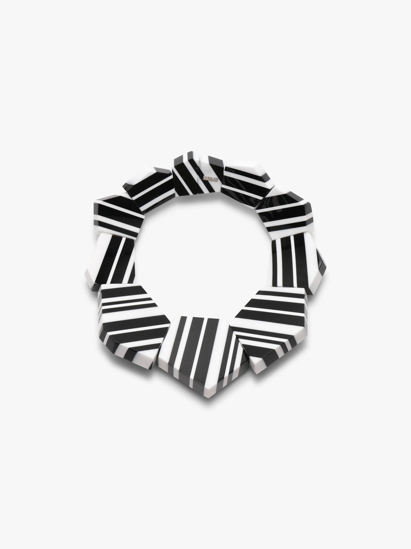 Delta necklace: striped greencast