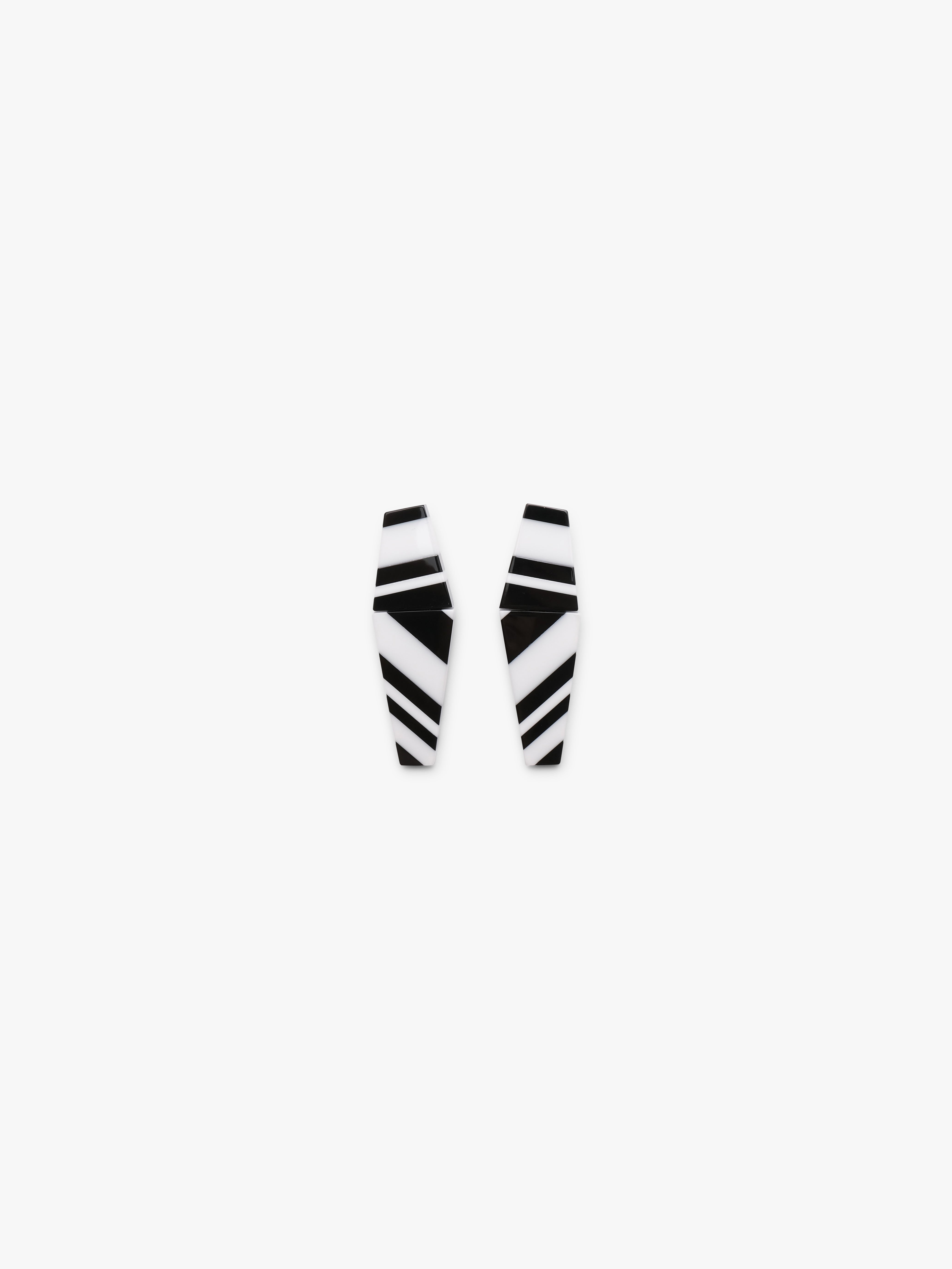 Ary earrings: striped greencast