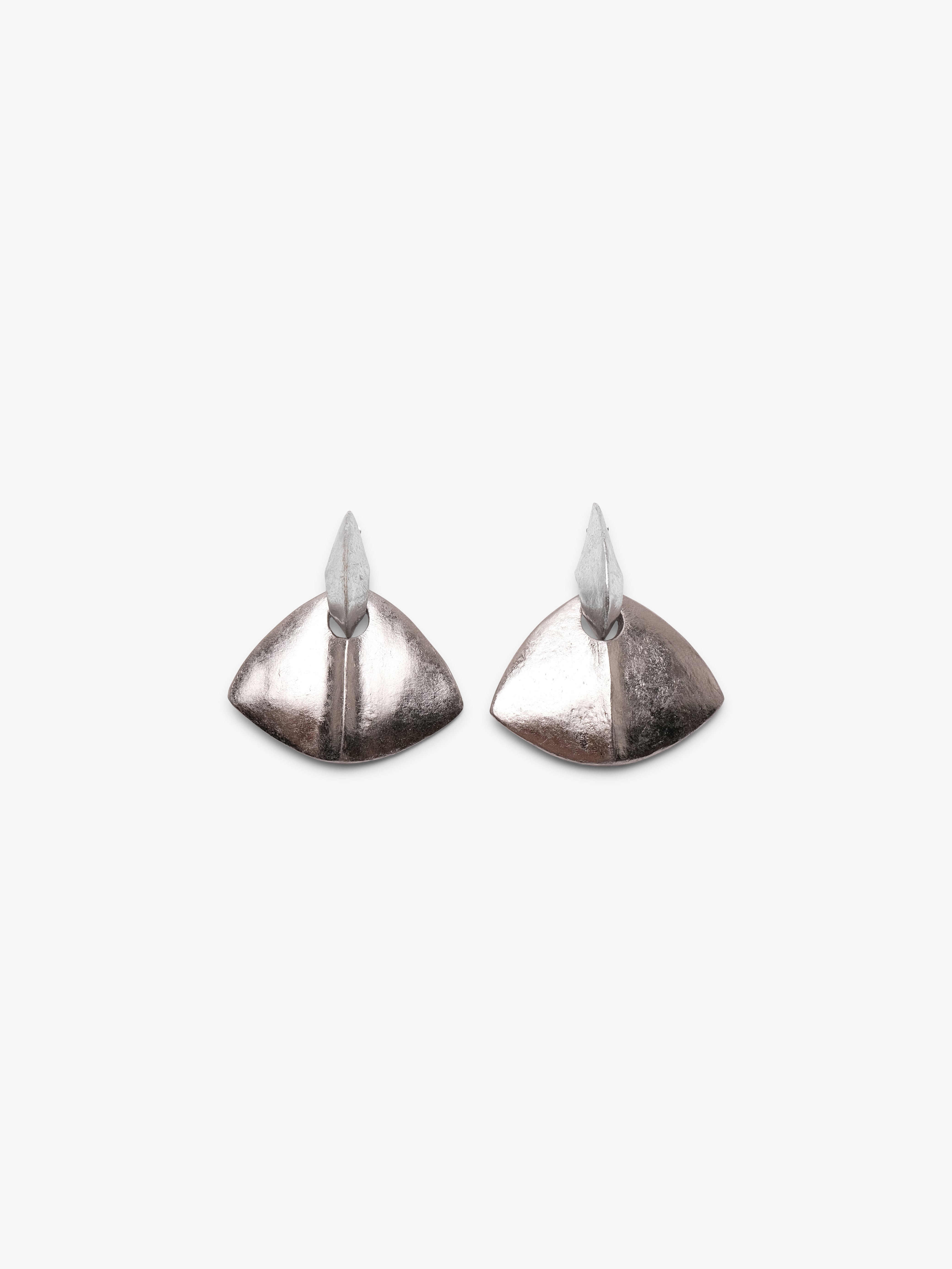 Florence earrings: acacia, silverfoil