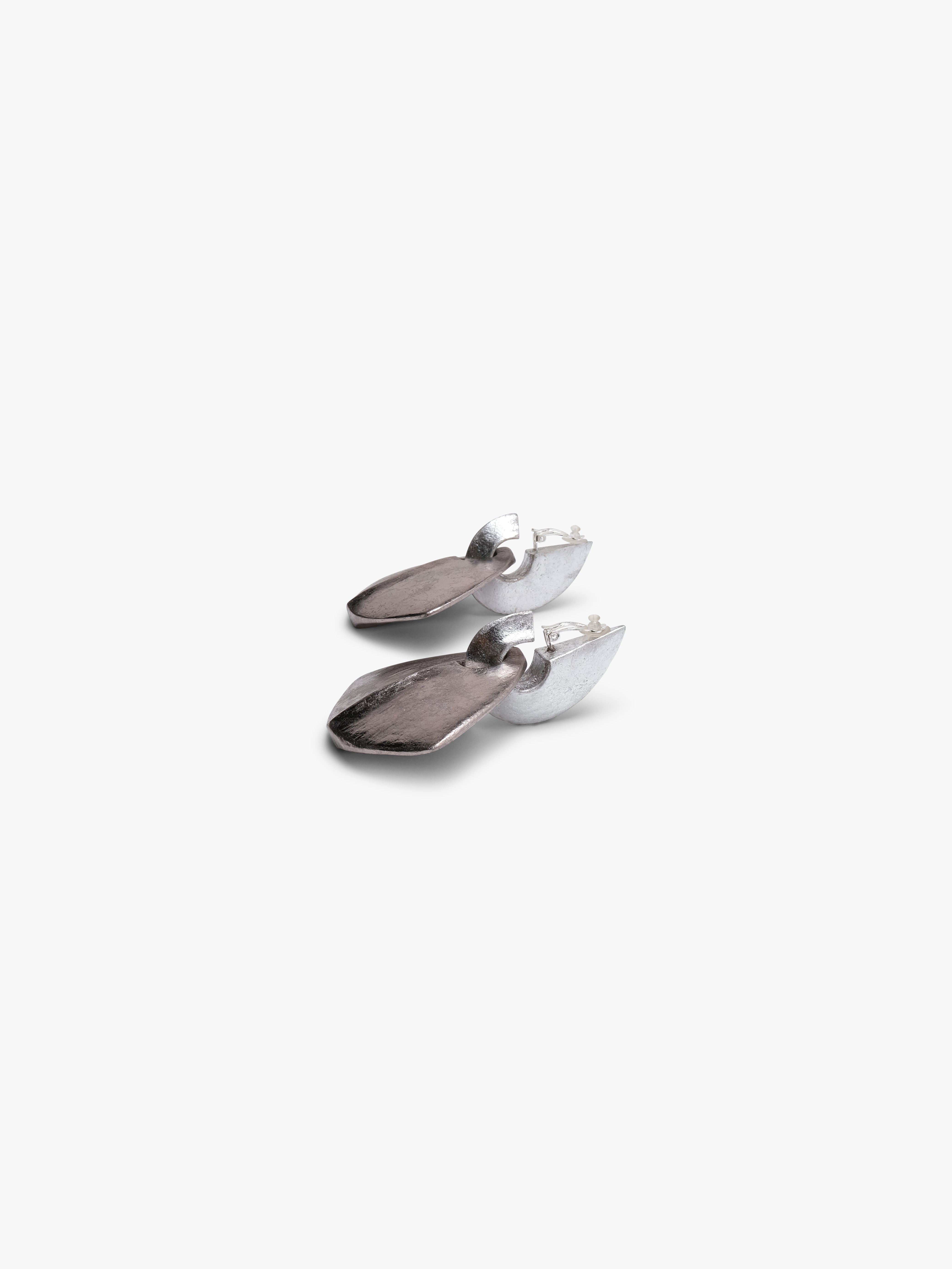 Florence earrings: acacia, silverfoil