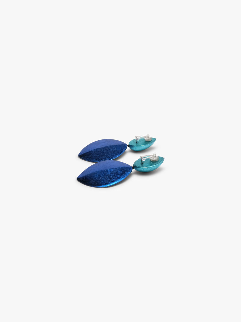 Bologna earrings: acacia, bluefoil