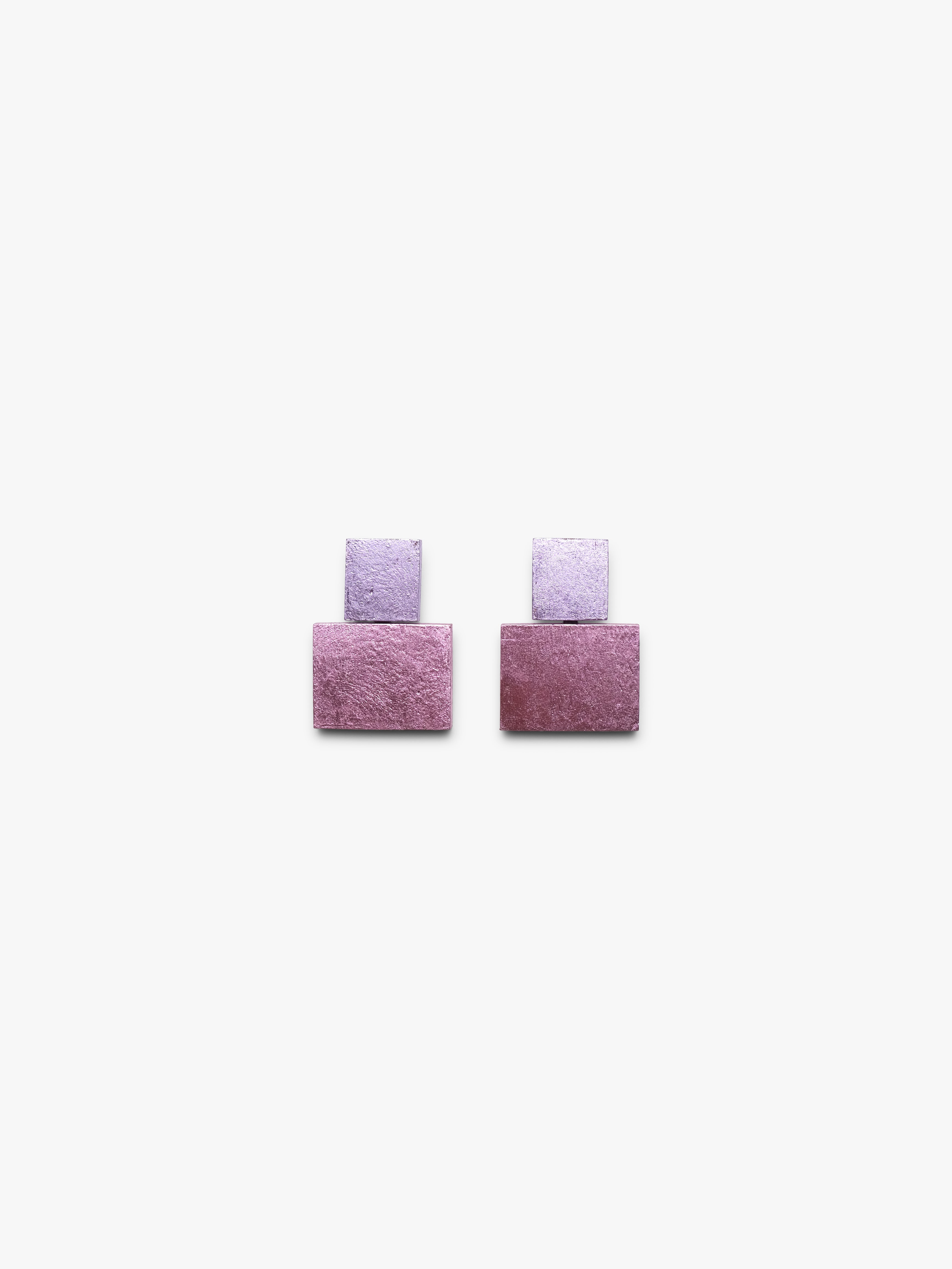 Ralu earrings: acacia, pink foil