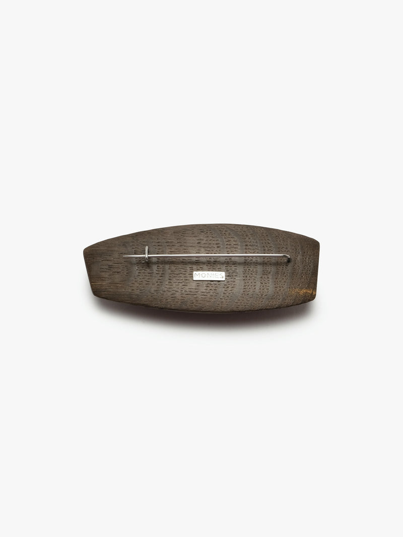Nico brooch: bog oak