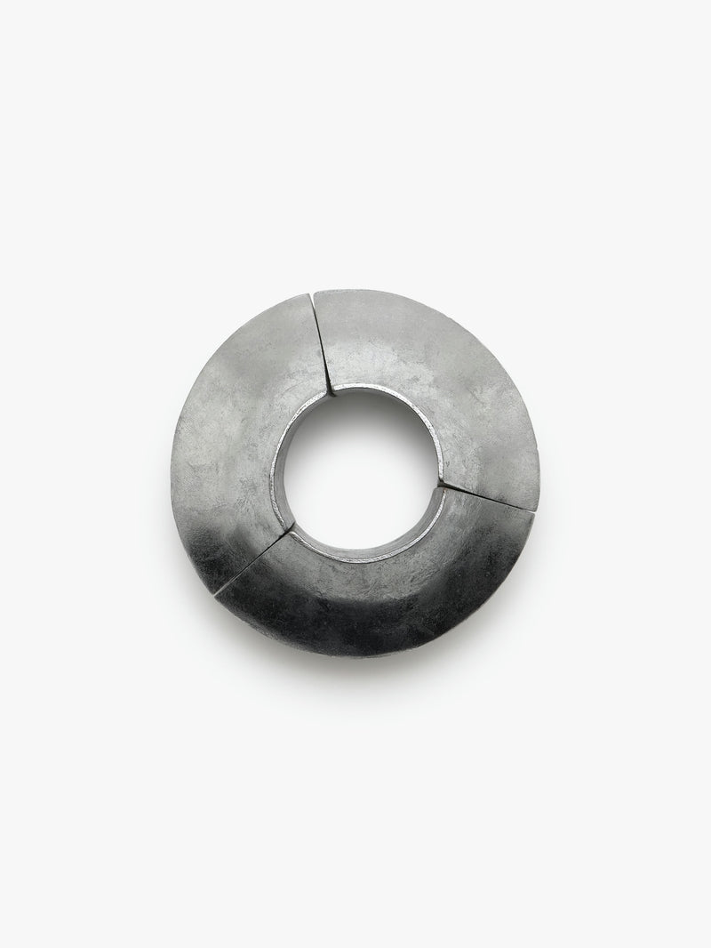 A silver foil bracelet with an elastic band, displayed on a plain background.