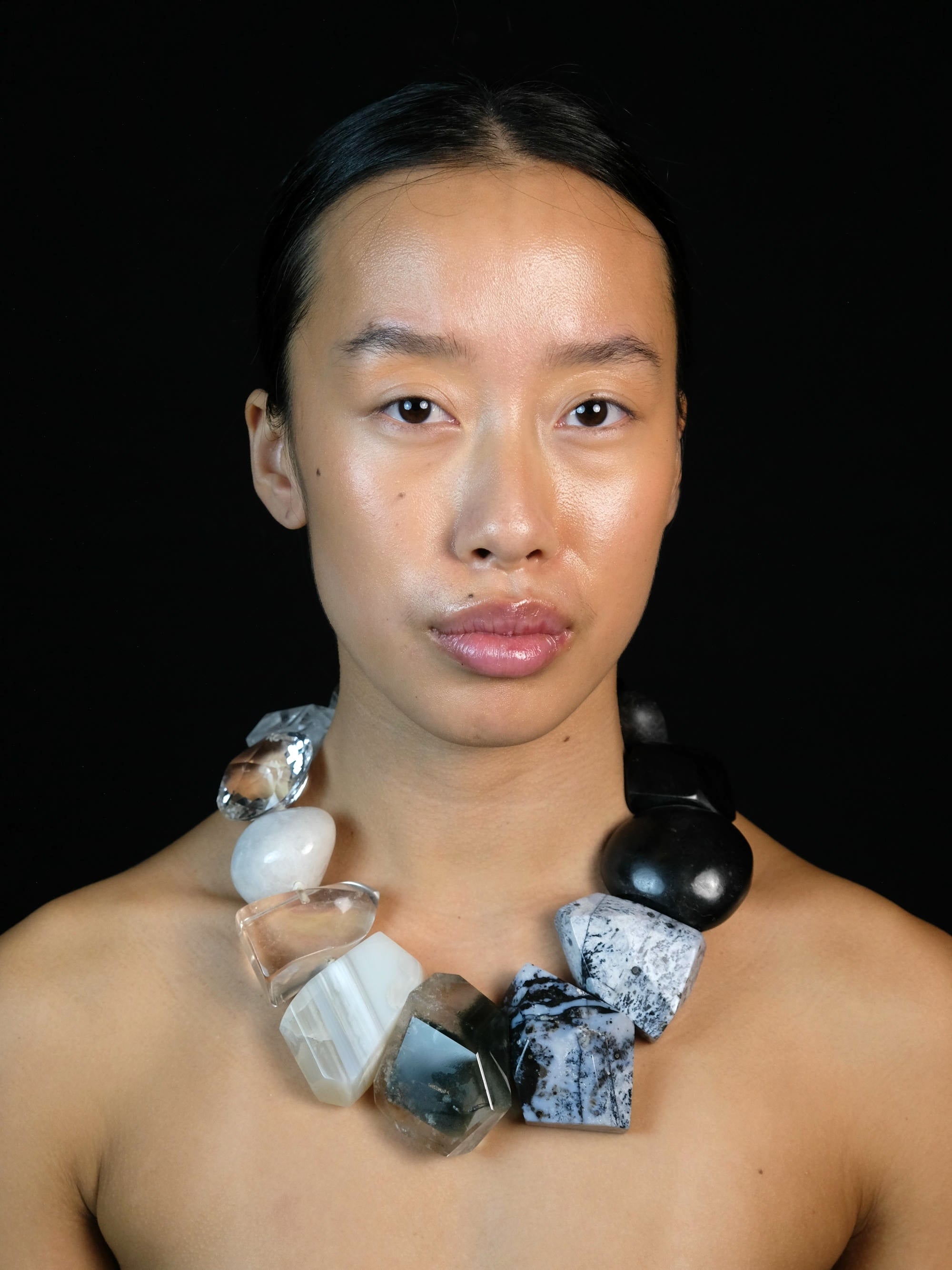 Necklace: multi materials
