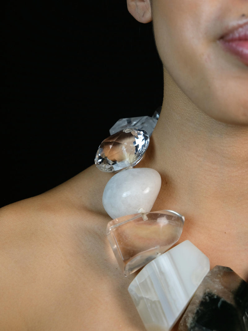 Necklace: multi materials