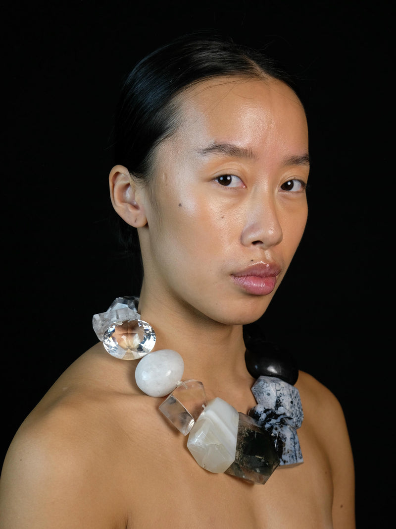 Necklace: multi materials