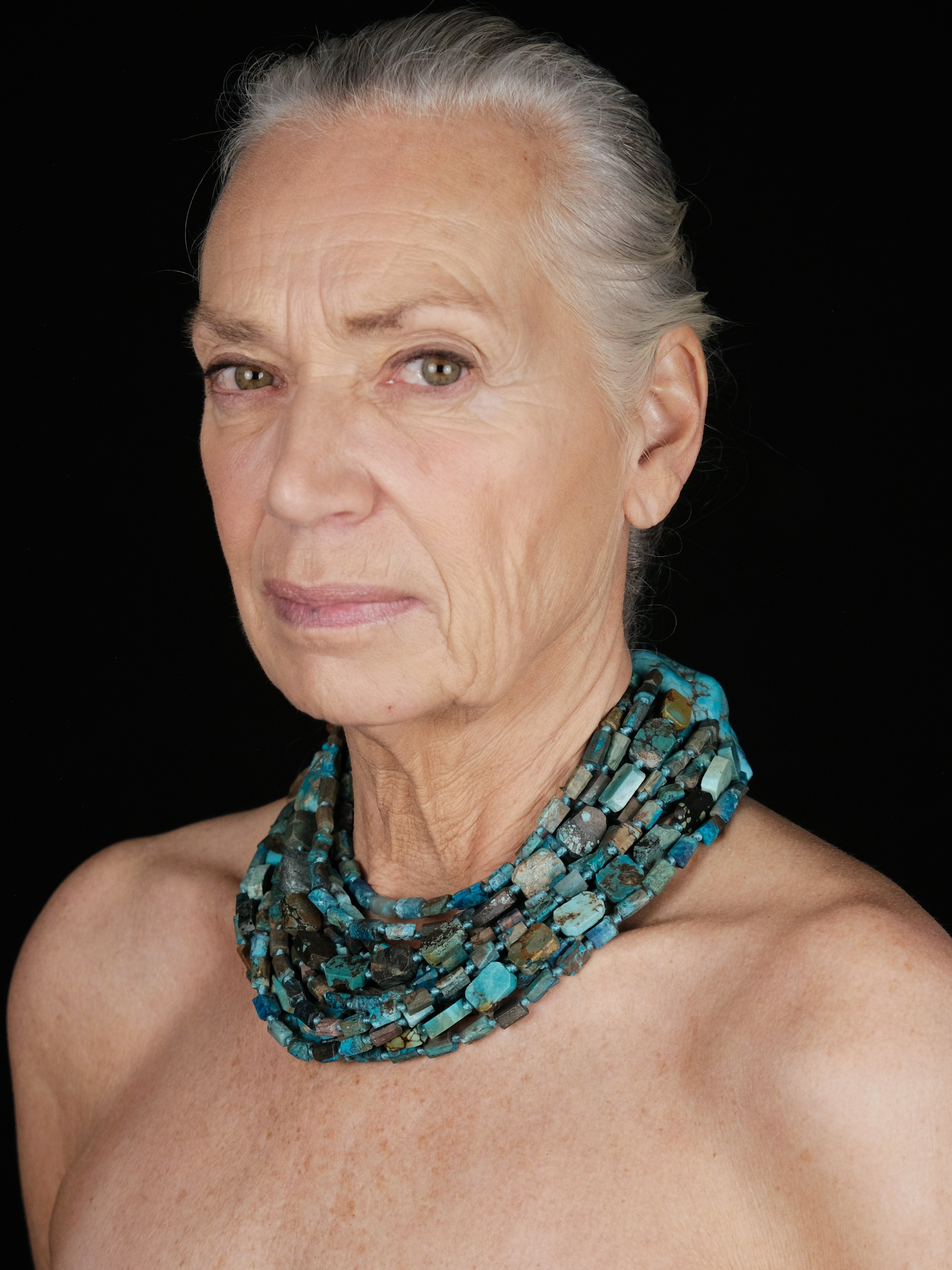 Necklace: chrysocolla, turquoise