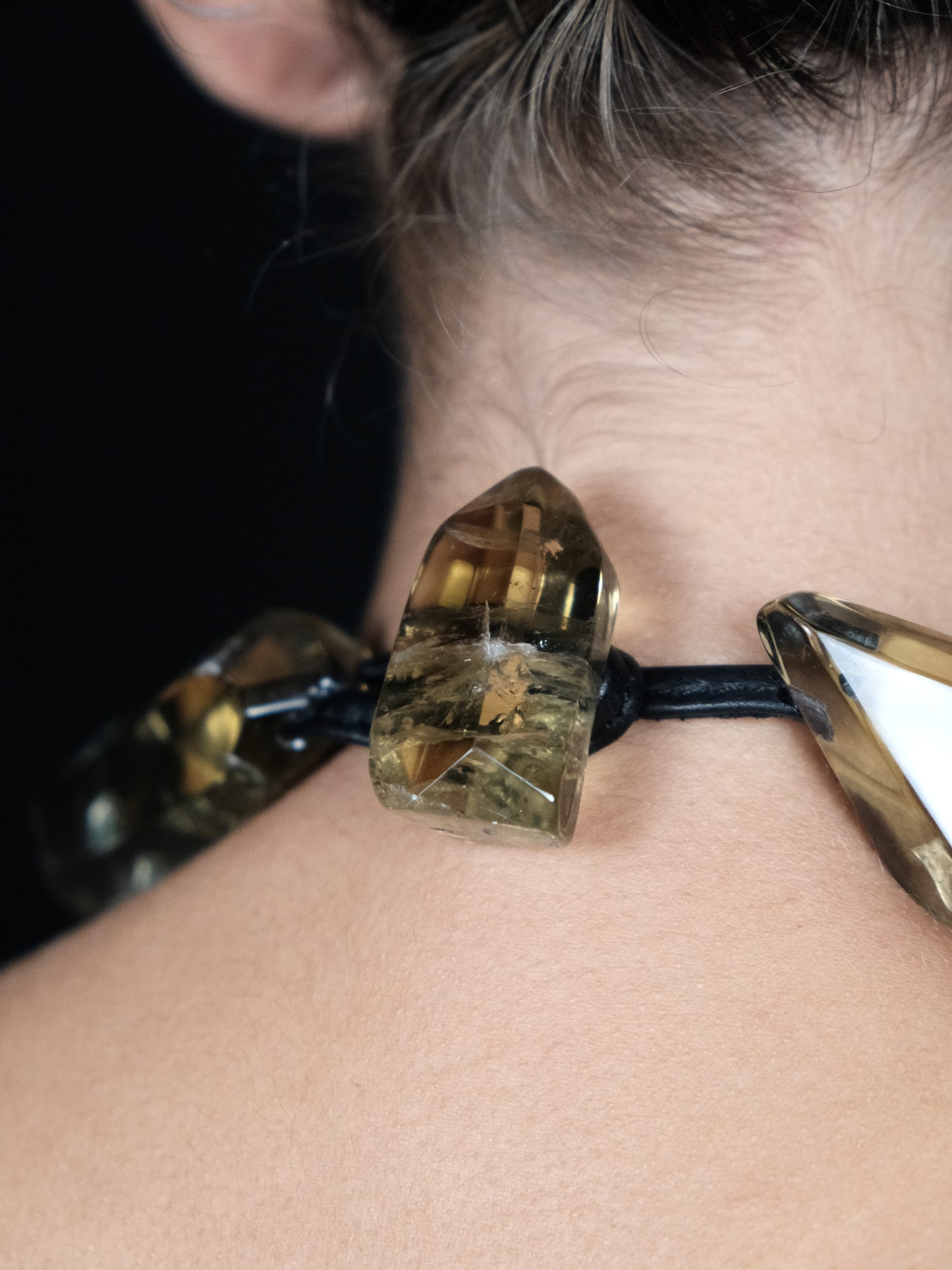Necklace: citrine