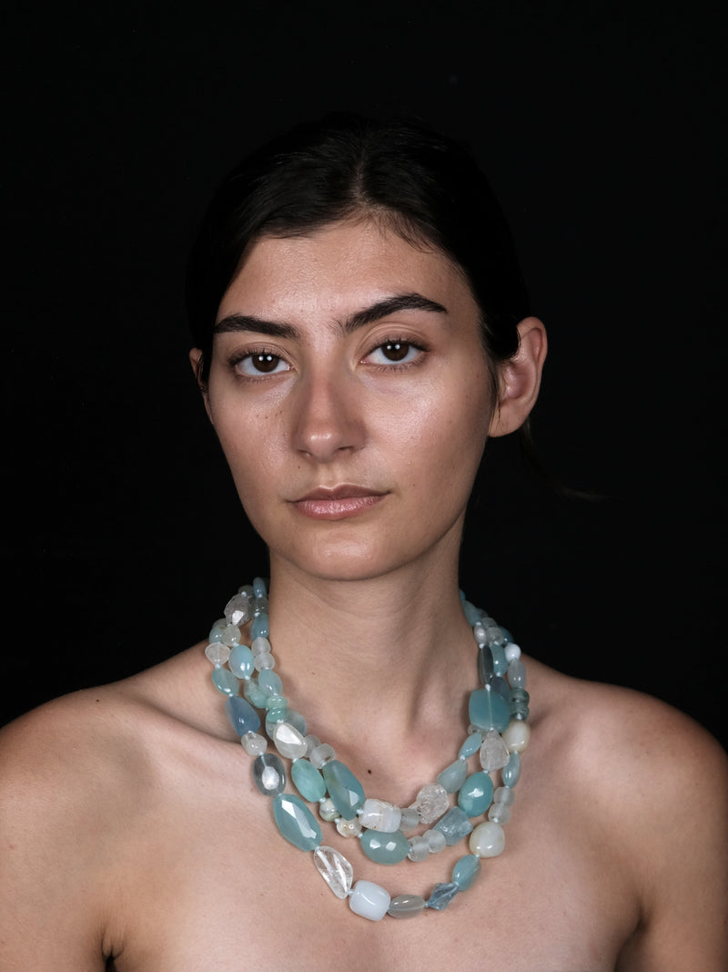 Necklace: mixed materials