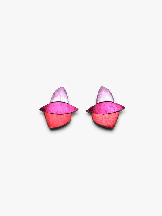 Olia earring: multi-color foil