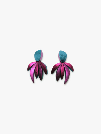 Tia earring: multi-coloured foil