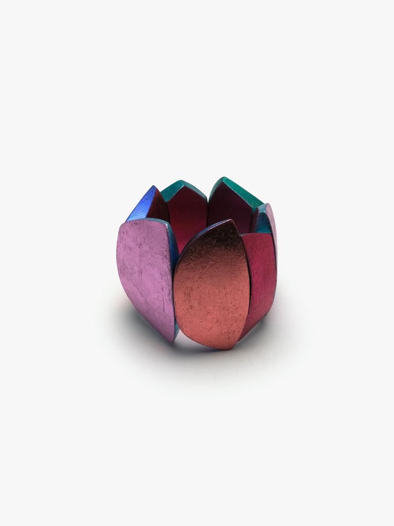 Quinn bracelet: multi-coloured foil