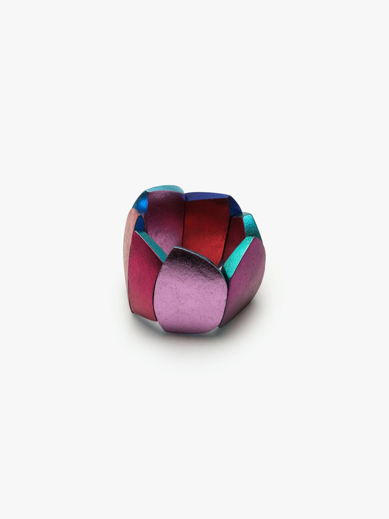 Quinn bracelet: multi-coloured foil
