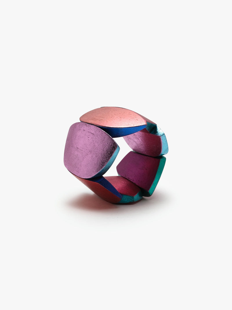 Quinn bracelet: multi-coloured foil