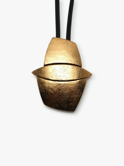 Yarrow pendant: goldfoil