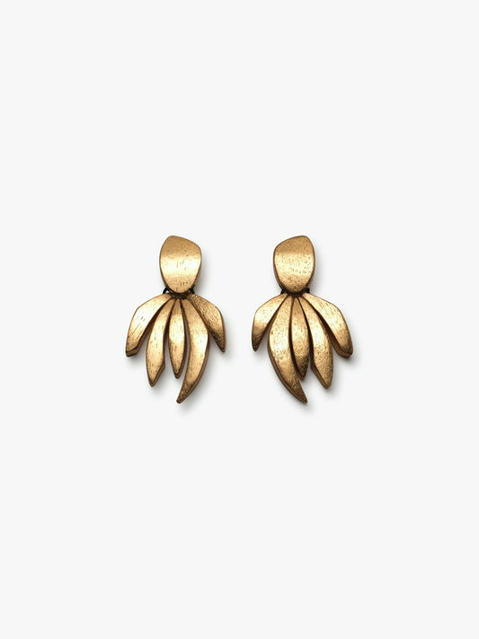 Tia earring: goldfoil