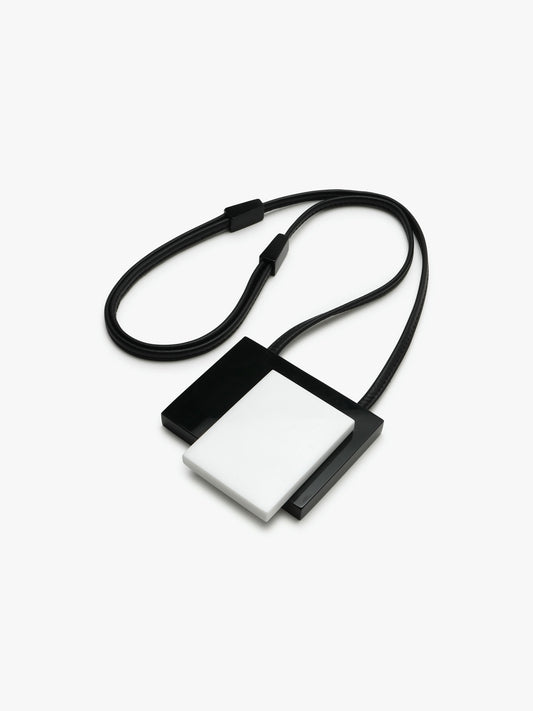 Wera pendant: black/white acrylic