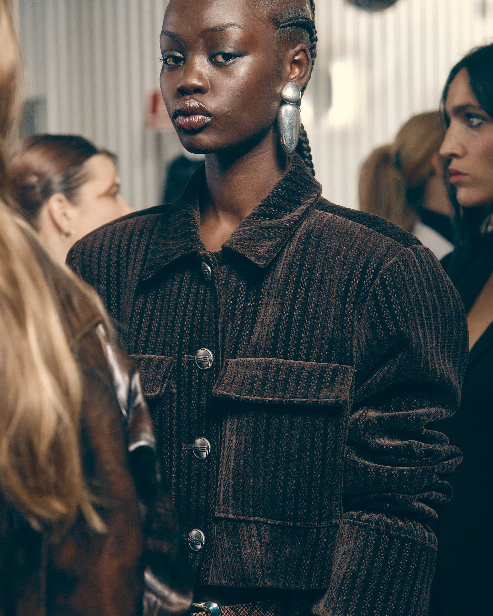 Anniversary Sao Paulo earclips: sterling silver