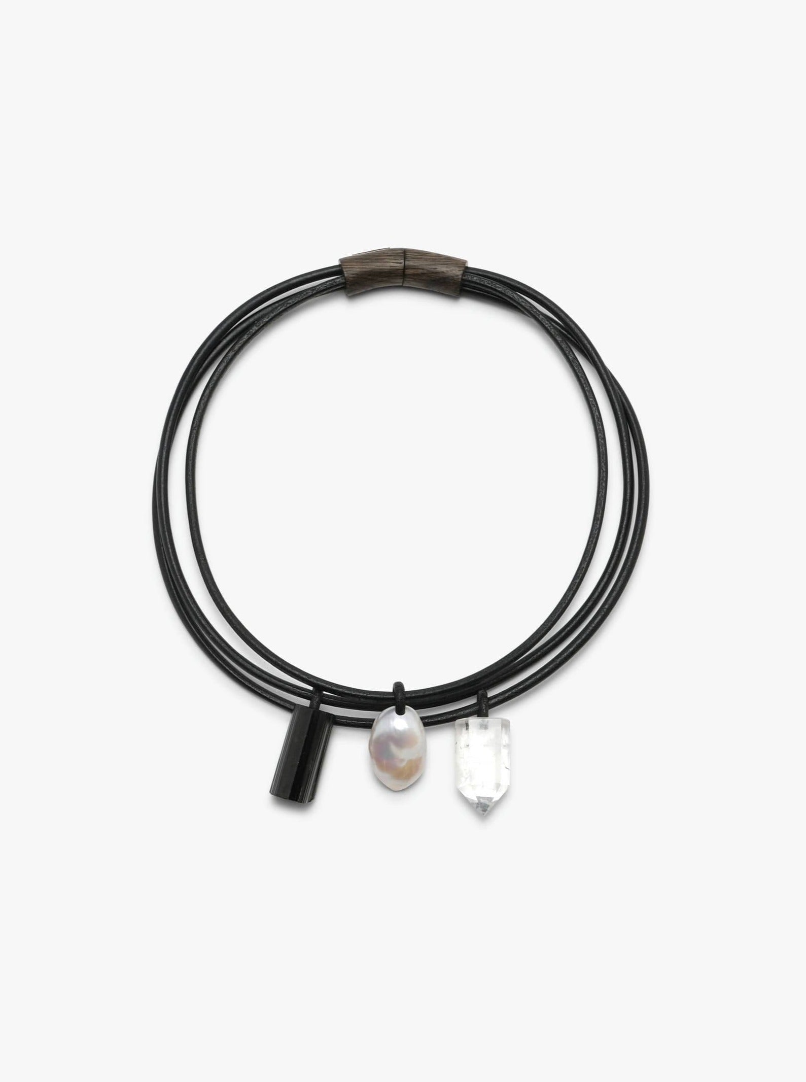 Marbre necklace: mixed materials