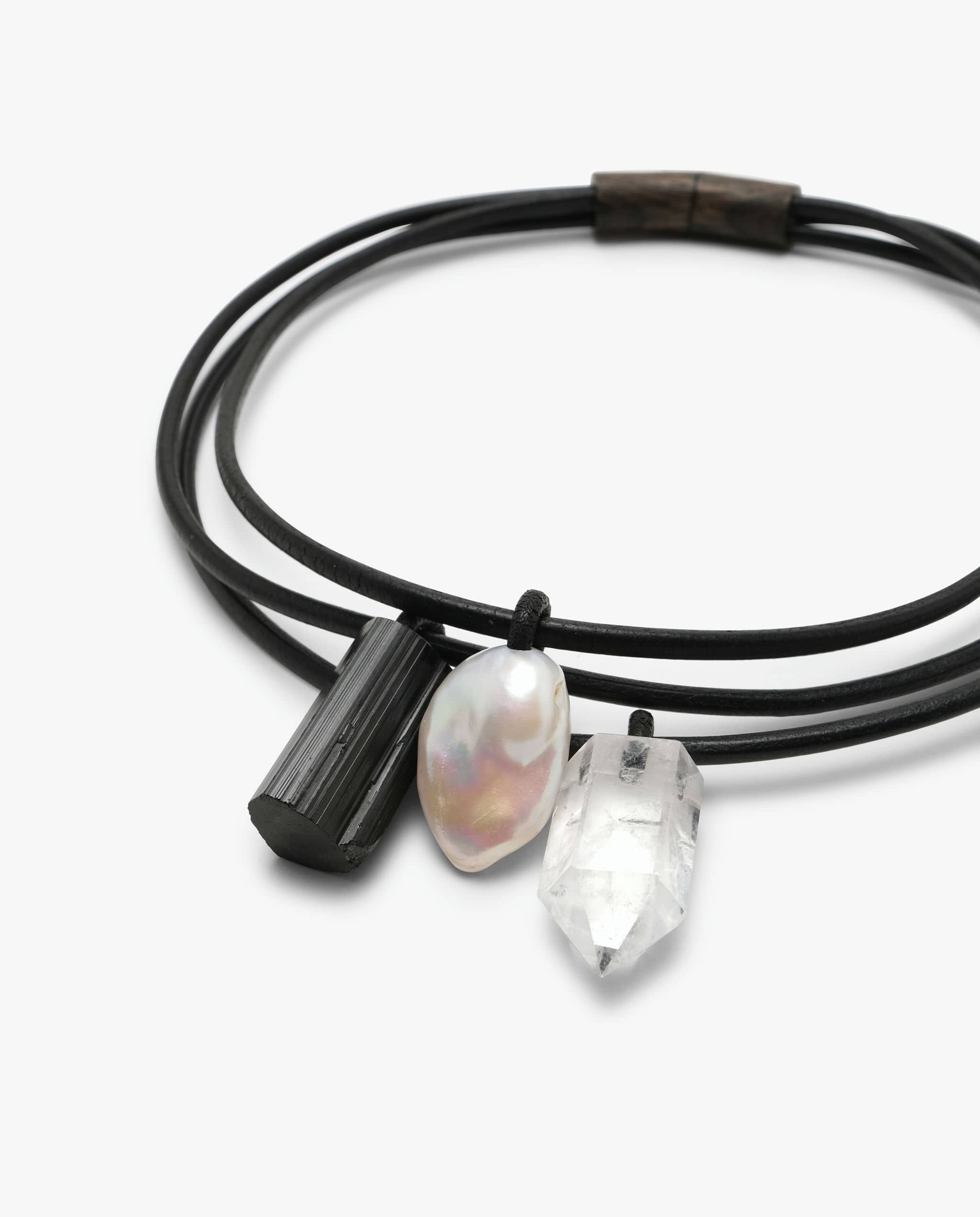 Marbre necklace: mixed materials