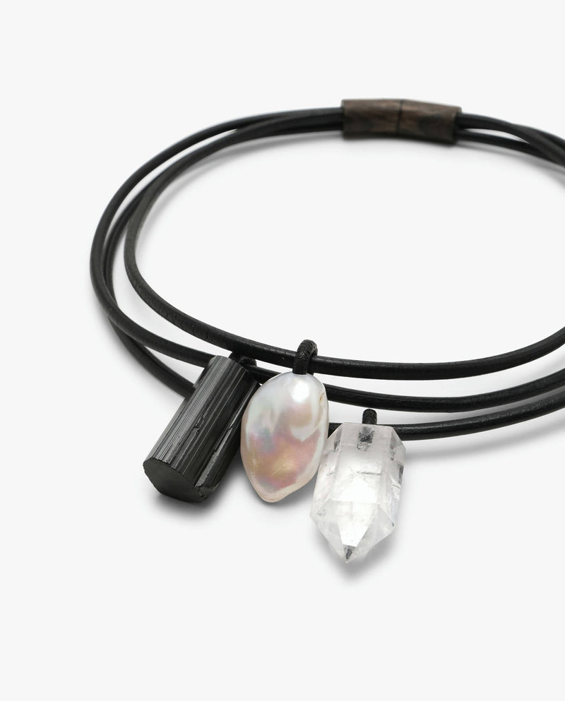 Marbre necklace: mixed materials