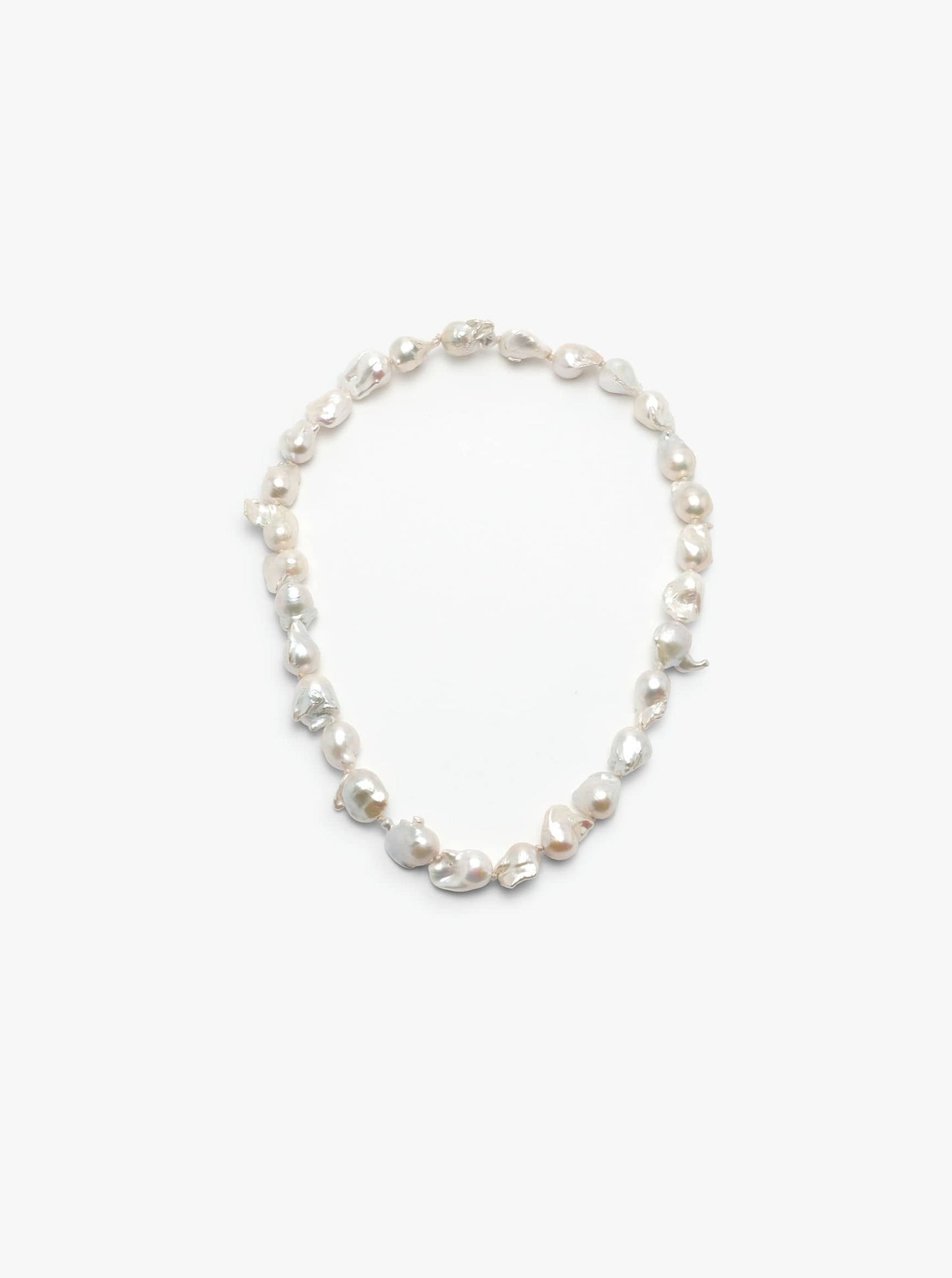 Mint necklace: baroque pearl