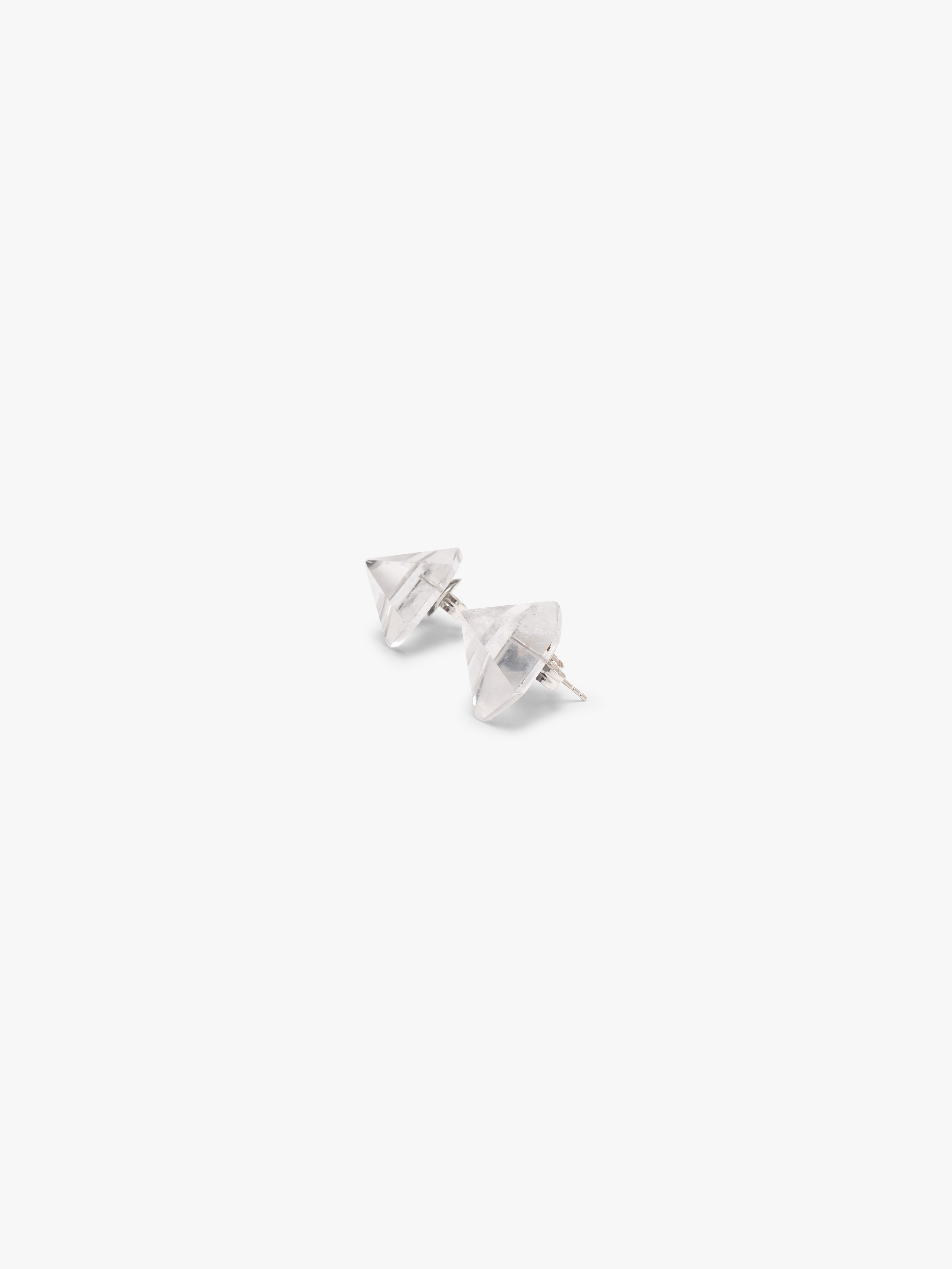 Éclat stud earrings: mountain crystal