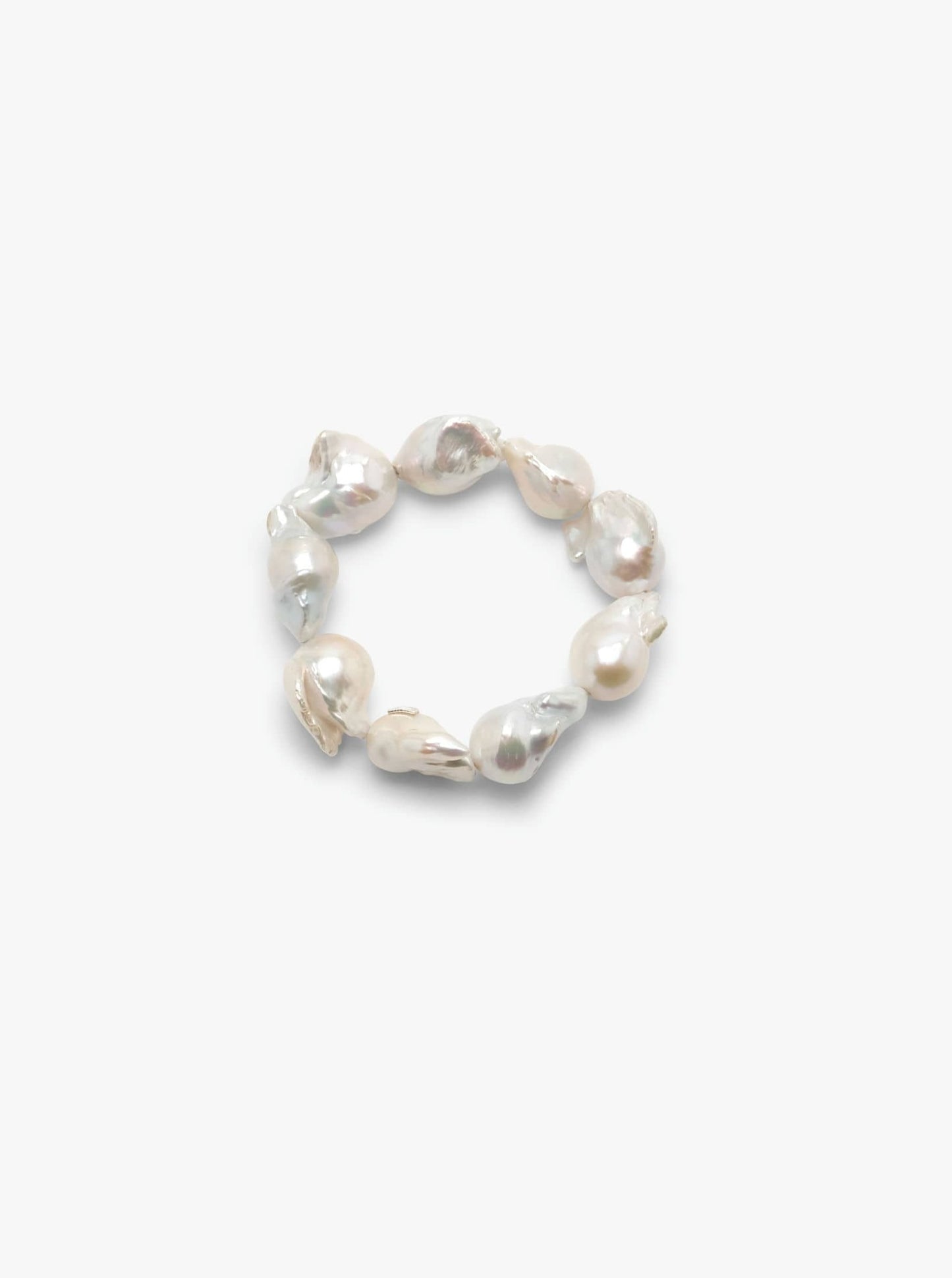 Mint bracelet: baroque pearls