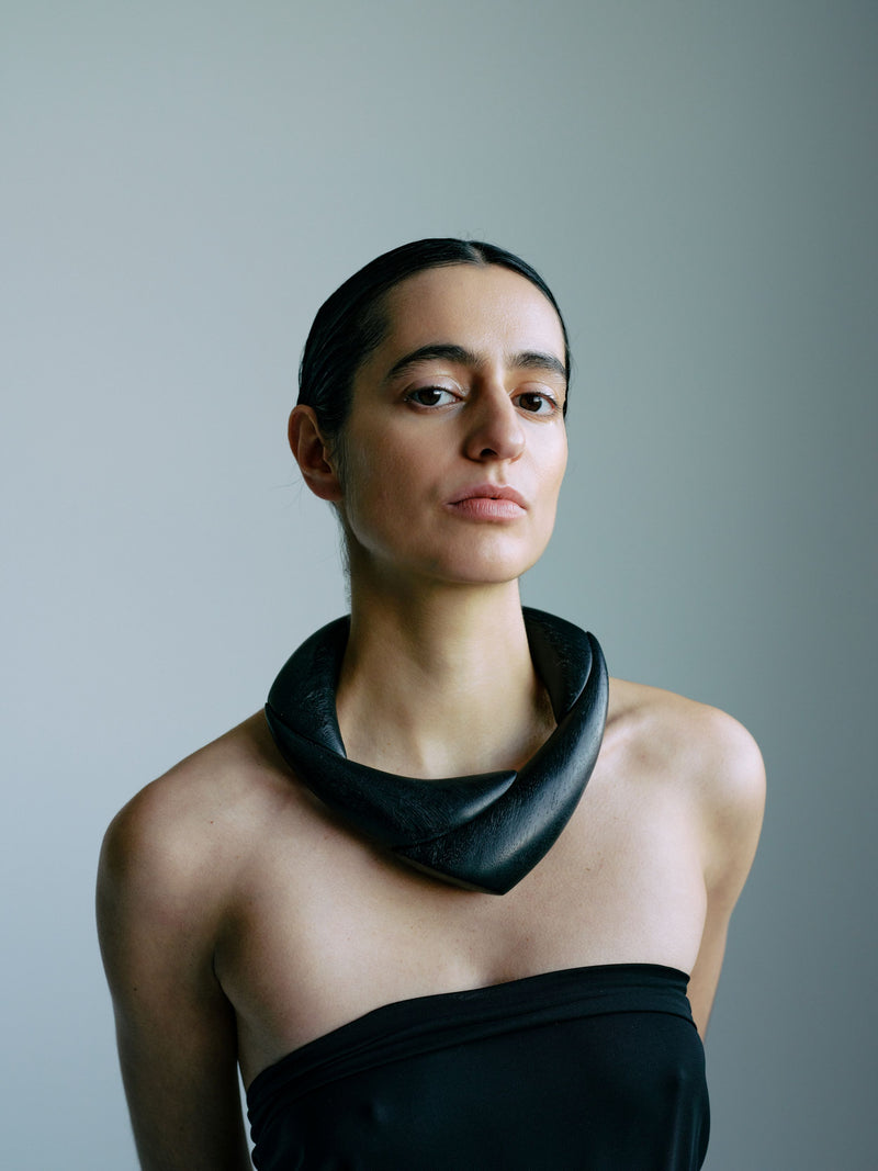 Zawa necklace: black acacia