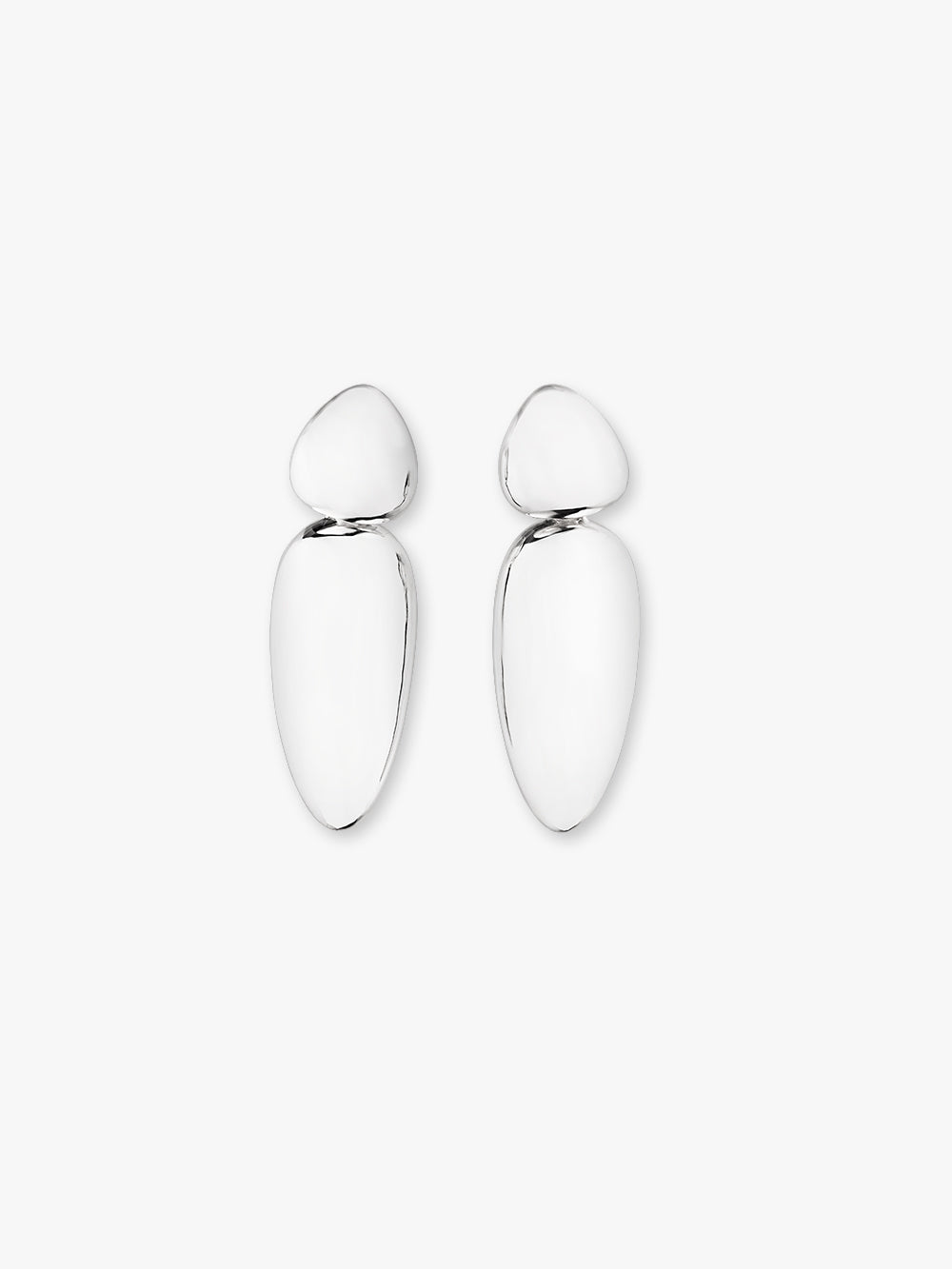 Anniversary Sao Paulo earclips: sterling silver