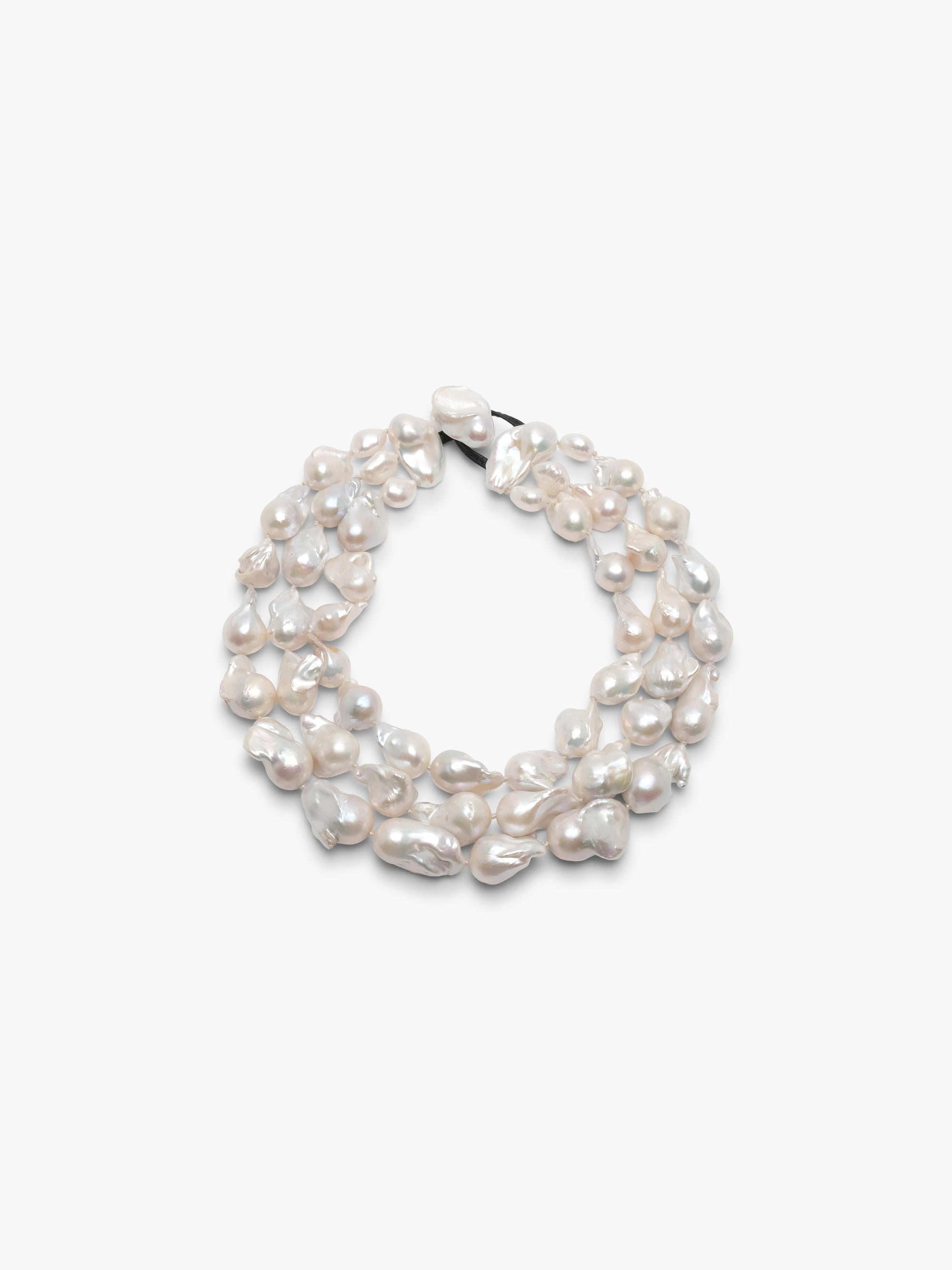 Necklace: baroque pearls