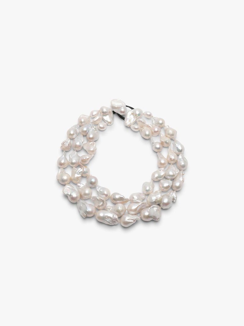 Necklace: baroque pearls