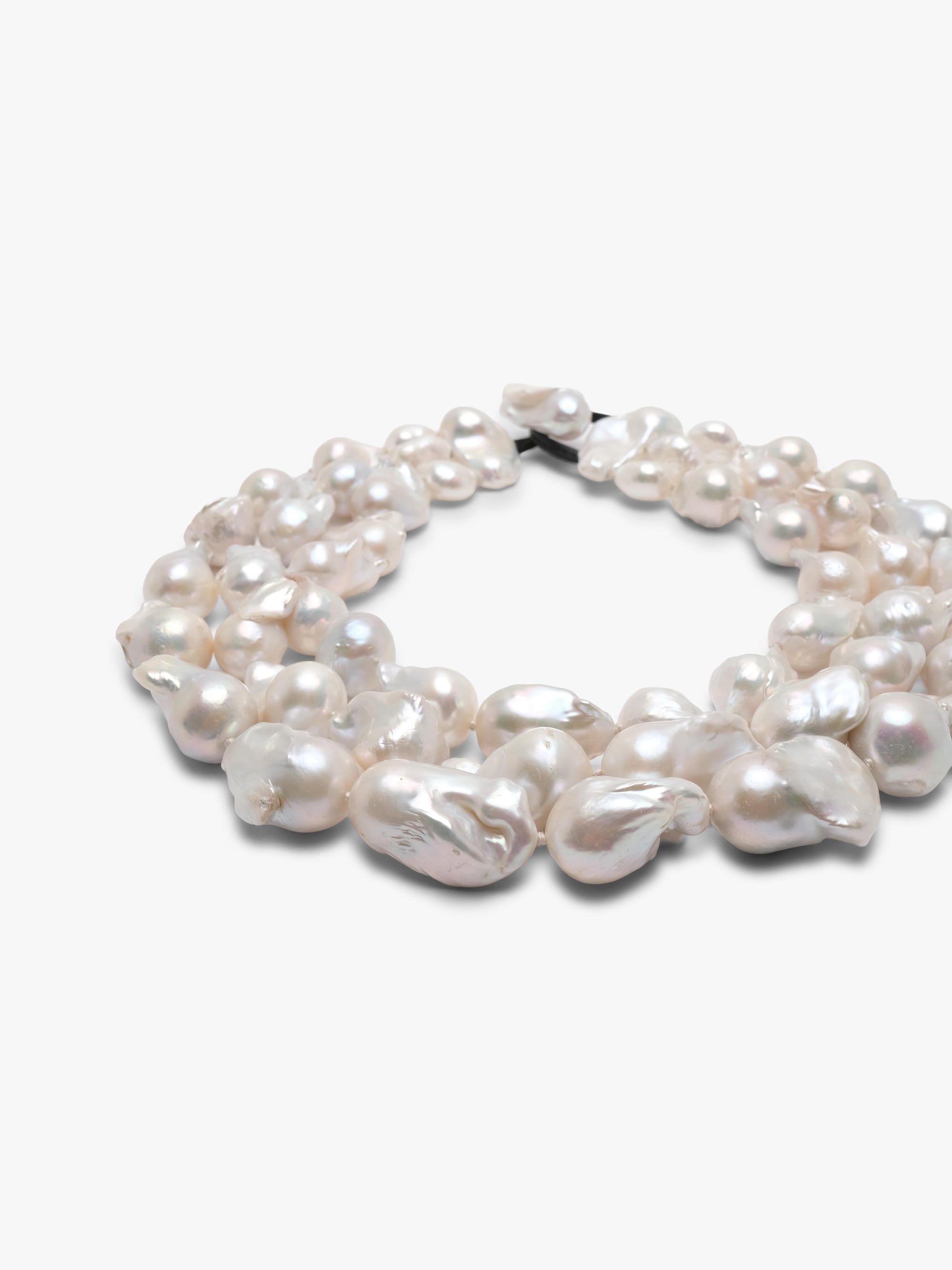 Necklace: baroque pearls