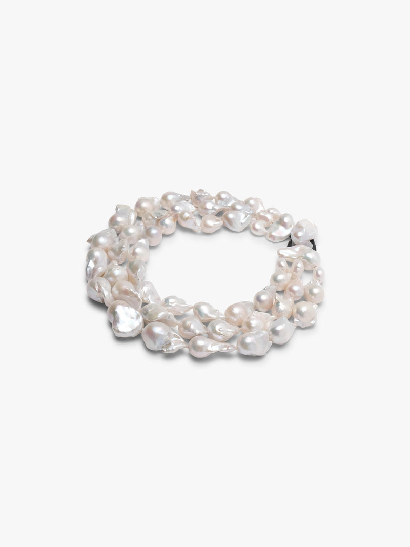 Necklace: baroque pearls