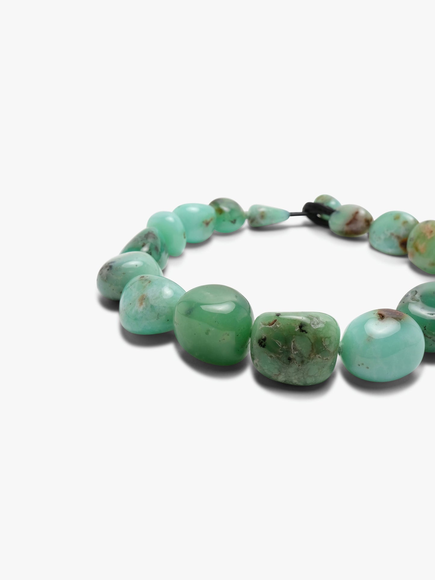 Necklace: chrysoprase