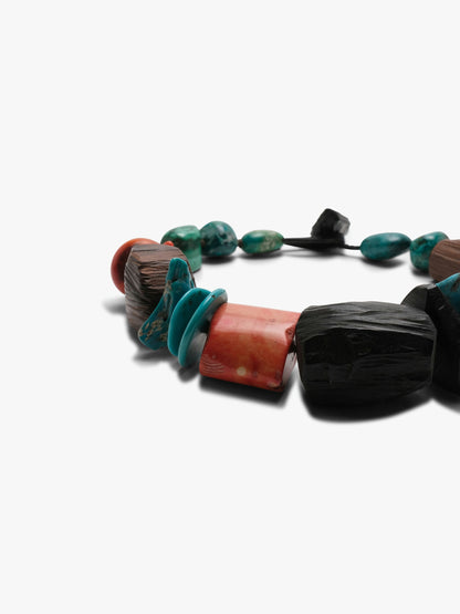 Necklace: mixed materials