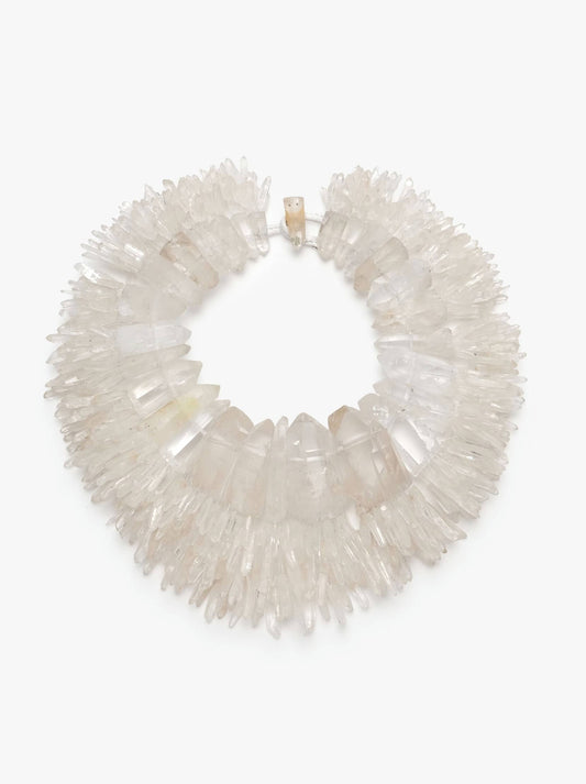 50th anniversary necklace: mountain crystal