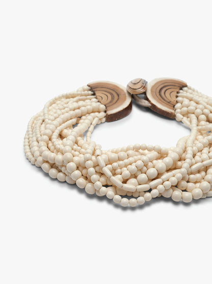 Necklace: mammoth, bone