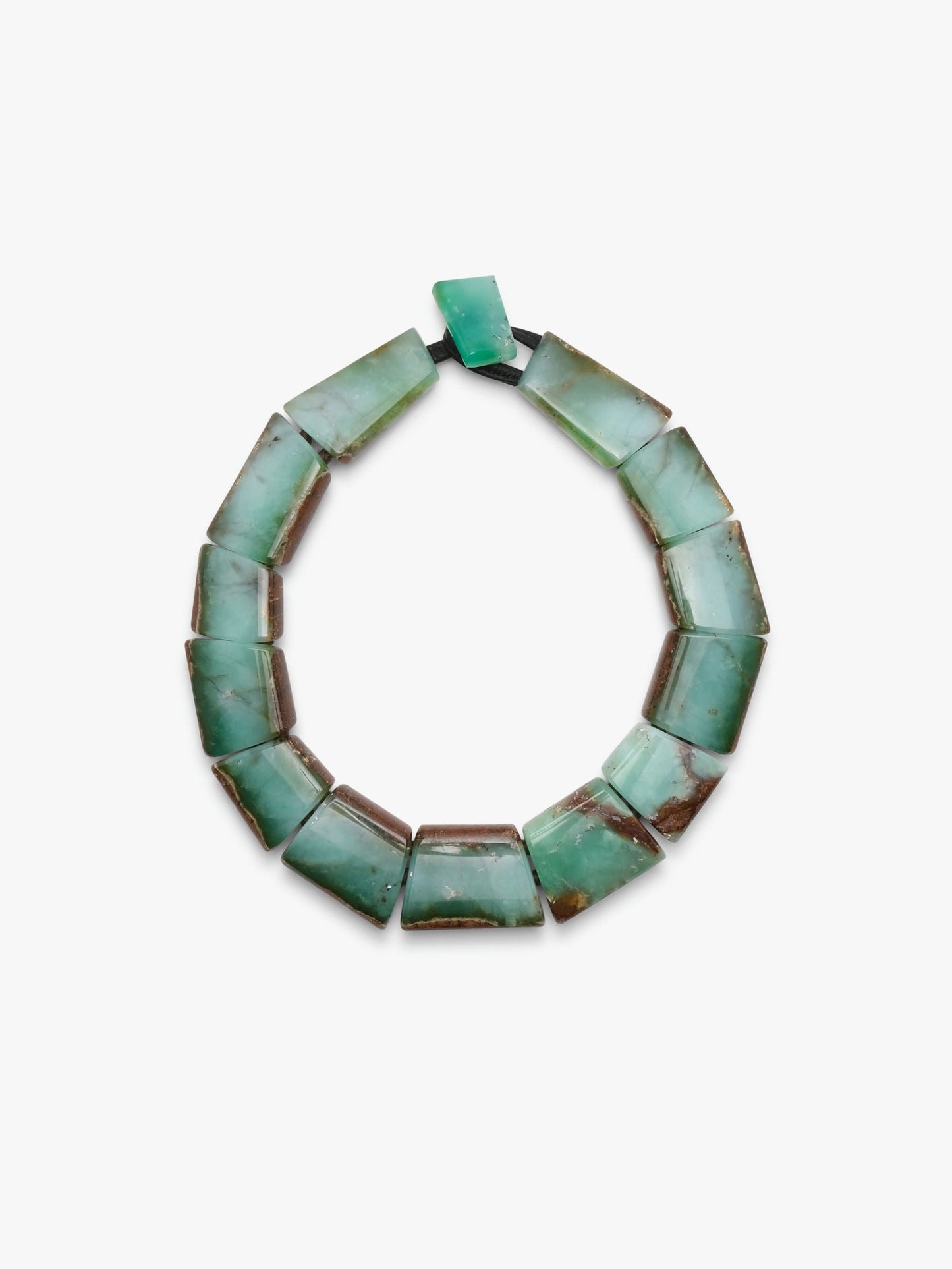 Necklace: chrysoprase