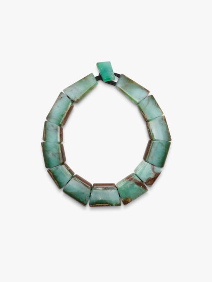Necklace: chrysoprase