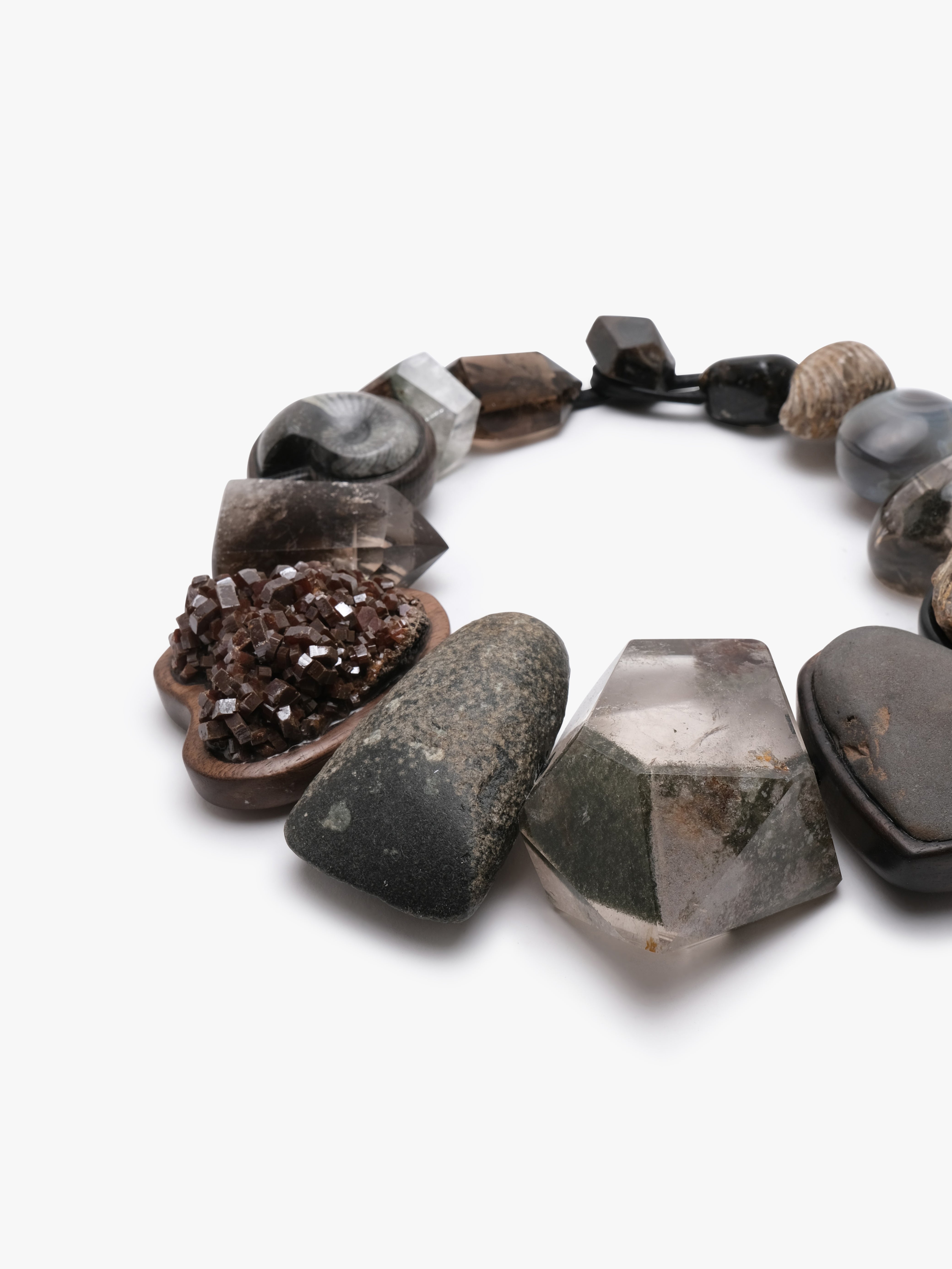 Necklace: multi materials