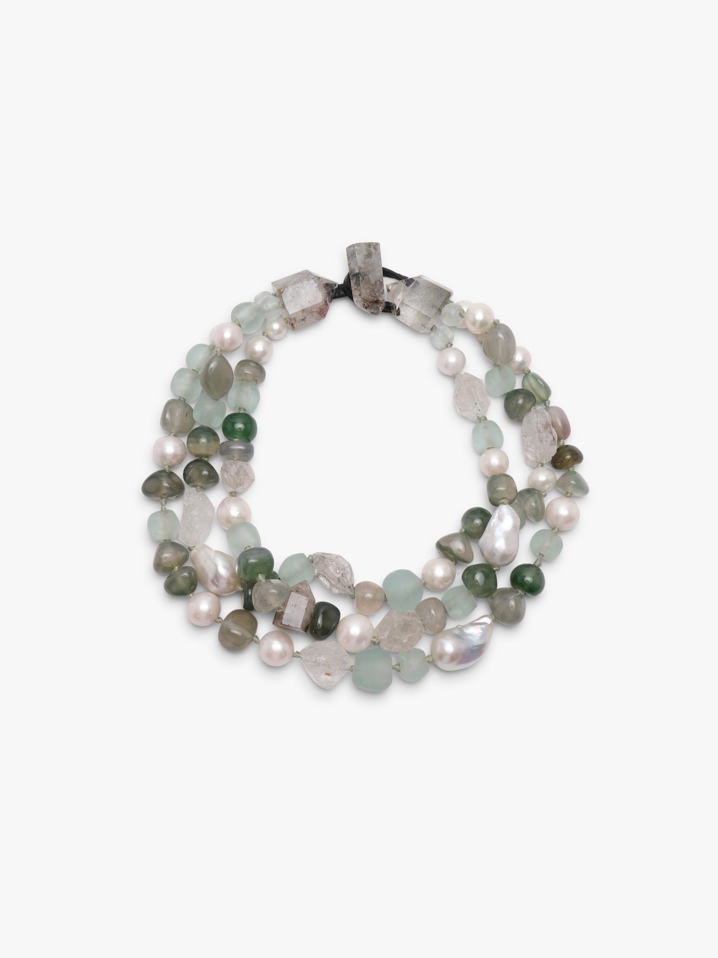 Necklace: multi materials