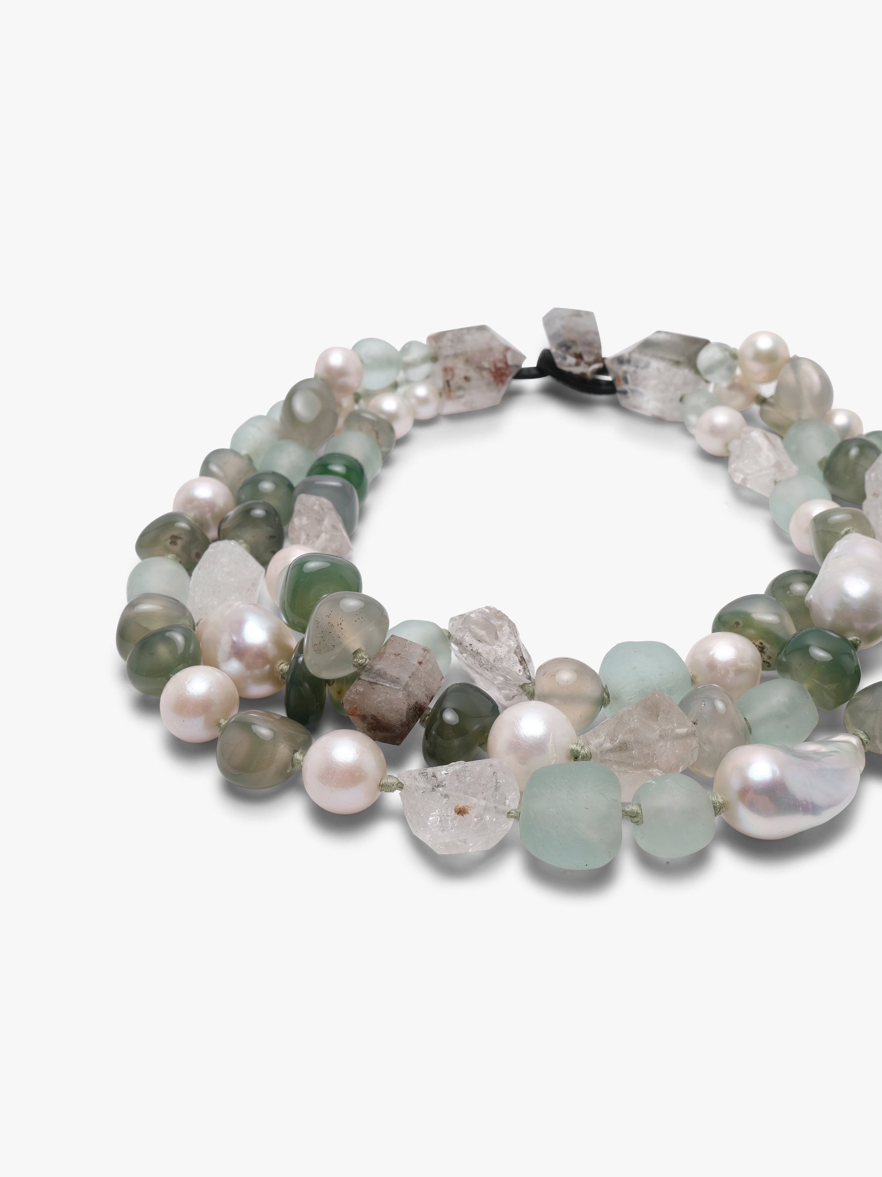 Necklace: multi materials