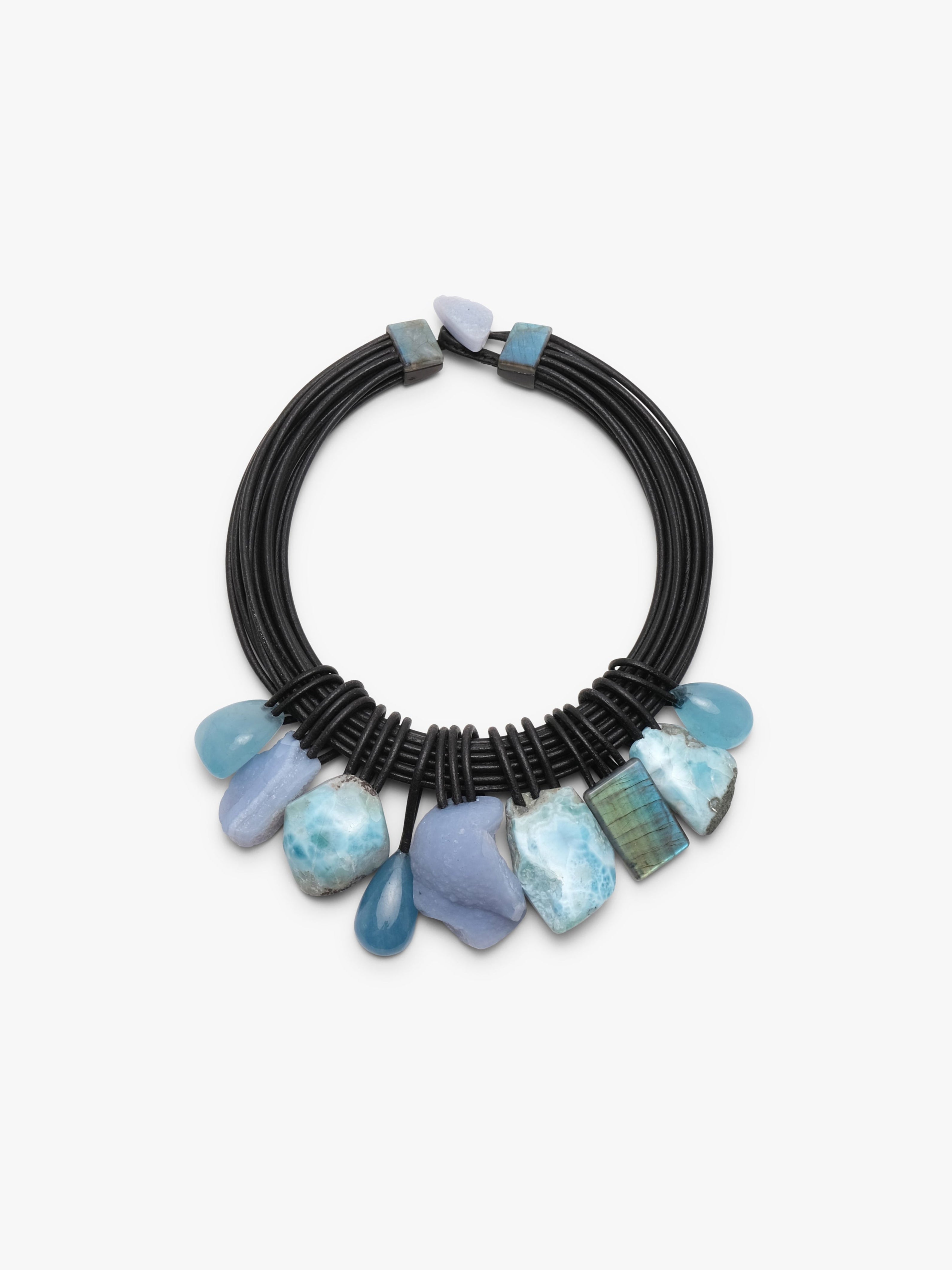 Necklace: multi materials