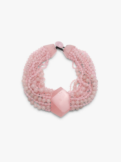 Necklace: rosequartz